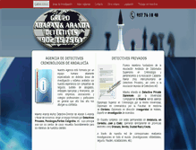 Tablet Screenshot of abarandetectives.com